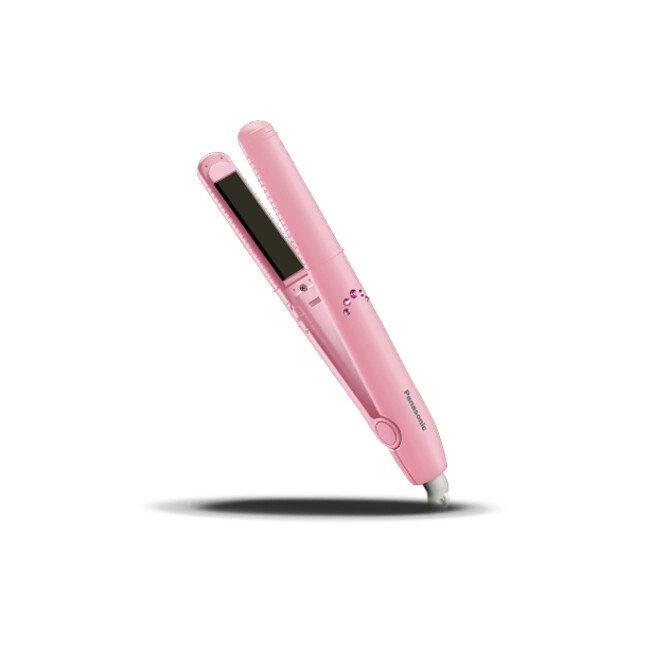 PANASONIC COMPACT HAIR STRAIGHTENER & CURLER - PINK